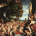 Titian The Worship of Venus painting
